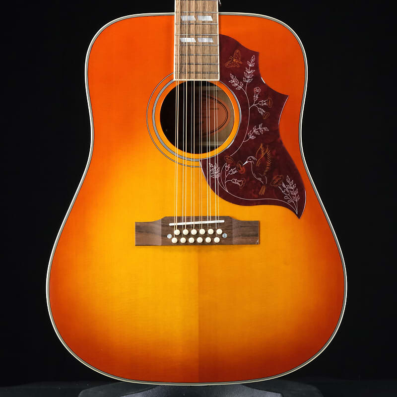 

12-струнная акустическая гитара Epiphone Hummingbird - Aged Cherry Sunburst Gloss Hummingbird 12-string