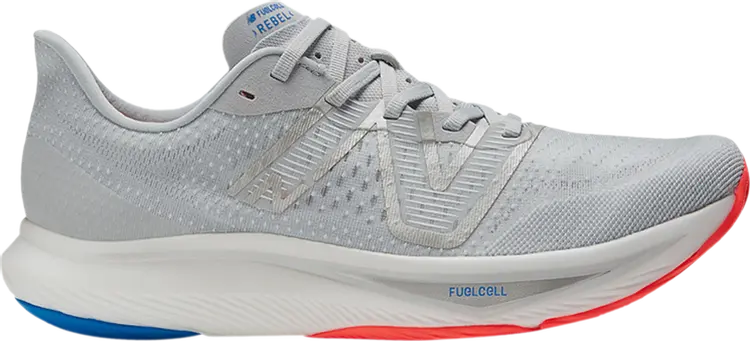 Кроссовки New Balance FuelCell Rebel v3 'Light Aluminum', серебряный кроссовки new balance w5740 light aluminum