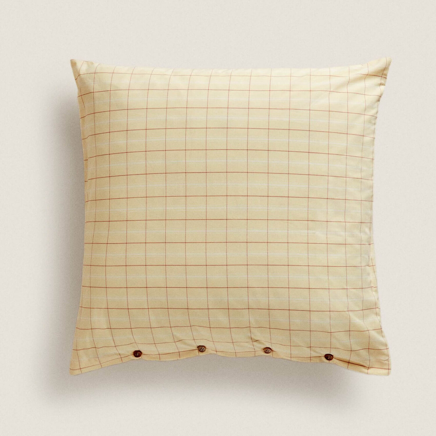 

Наволочка в клетку Zara Home, желтый/красный