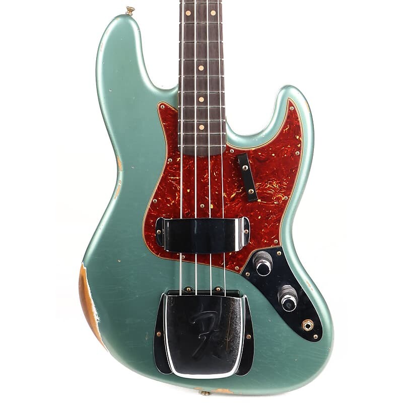 

Fender Custom Shop 1960 Jazz Bass Relic Faded Aged Sherwood Green Metallic