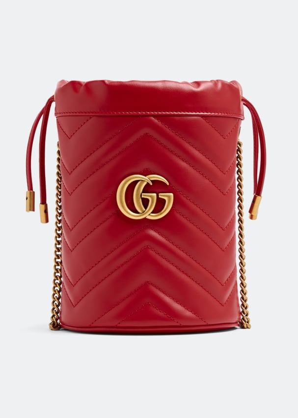 Gucci marmont mini store bucket bag