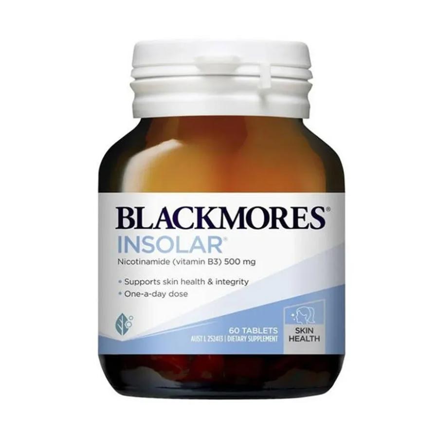 цена Пищевая добавка Blackmores Skin Health Insolar High Dose Vitamin B3, 60 капсул