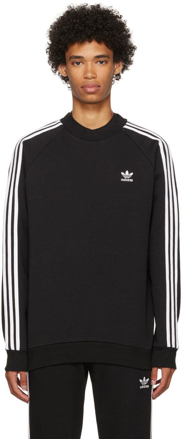 

Черный свитшот Adicolor Classics с 3 полосками adidas Originals