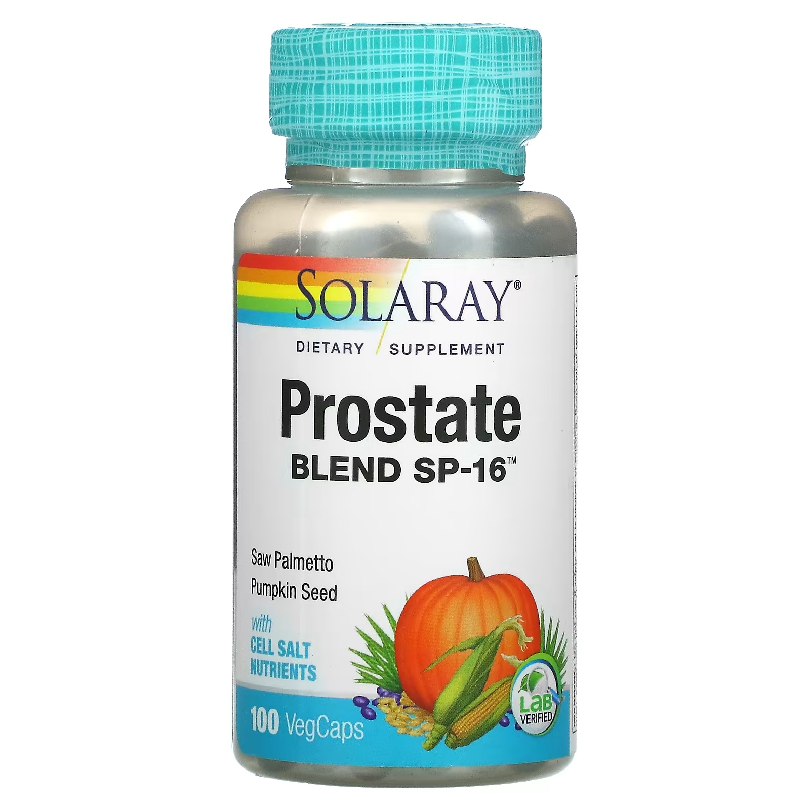 Solaray Prostate Blend SP-16 в растительной оболочке, 100 капсул - фото