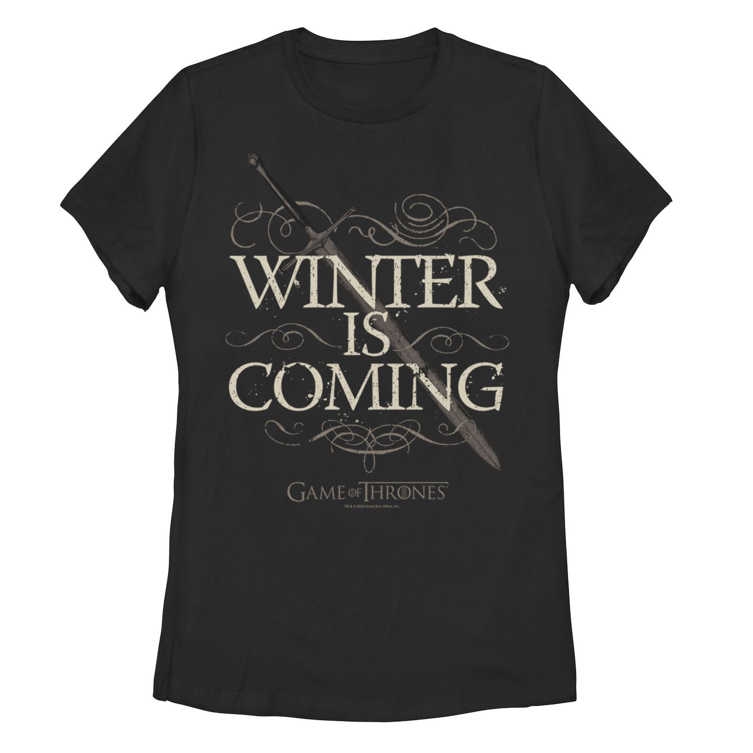 футболка с принтом зима близко 54 Футболка с надписью «Игра престолов» для юниоров: «Зима близко» Licensed Character