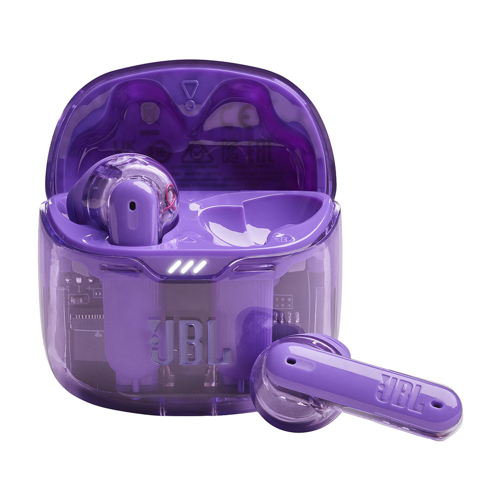 Наушники беспроводные JBL Tune Flex Ghost, фиолетовый