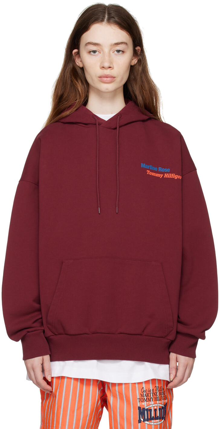 

Бордовый худи Tommy Jeans Edition Martine Rose