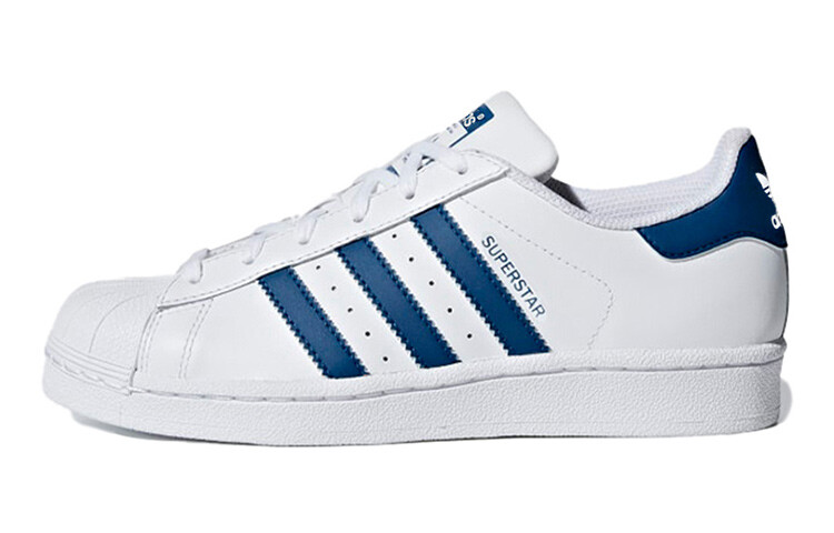 

Кроссовки для скейтбординга Adidas Originals Superstar, белые/синие, детские