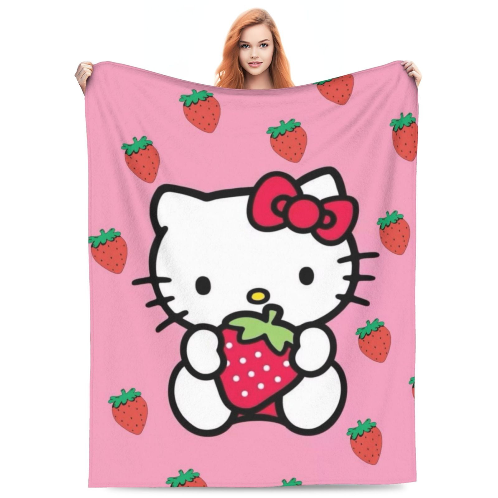 

Одеяло Hello Kitty, диван-кровать, диван, мягкое, легкое, теплое, уютное фланелевое флисовое одеяло для кровати для детей, взрослых, подарок, доступны различные размеры 40 "X30" Zbwuopl, цвет Blanket