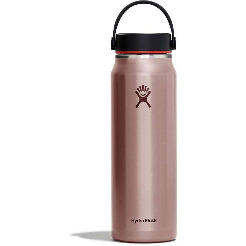 

Легкая изоляционная бутылка с широкой гибкой крышкой Hydro Flask, розовый