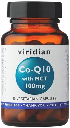 

Viridian, Co-Q10 с МСТ 100 мг коэнзима Q10, 30 капсул.