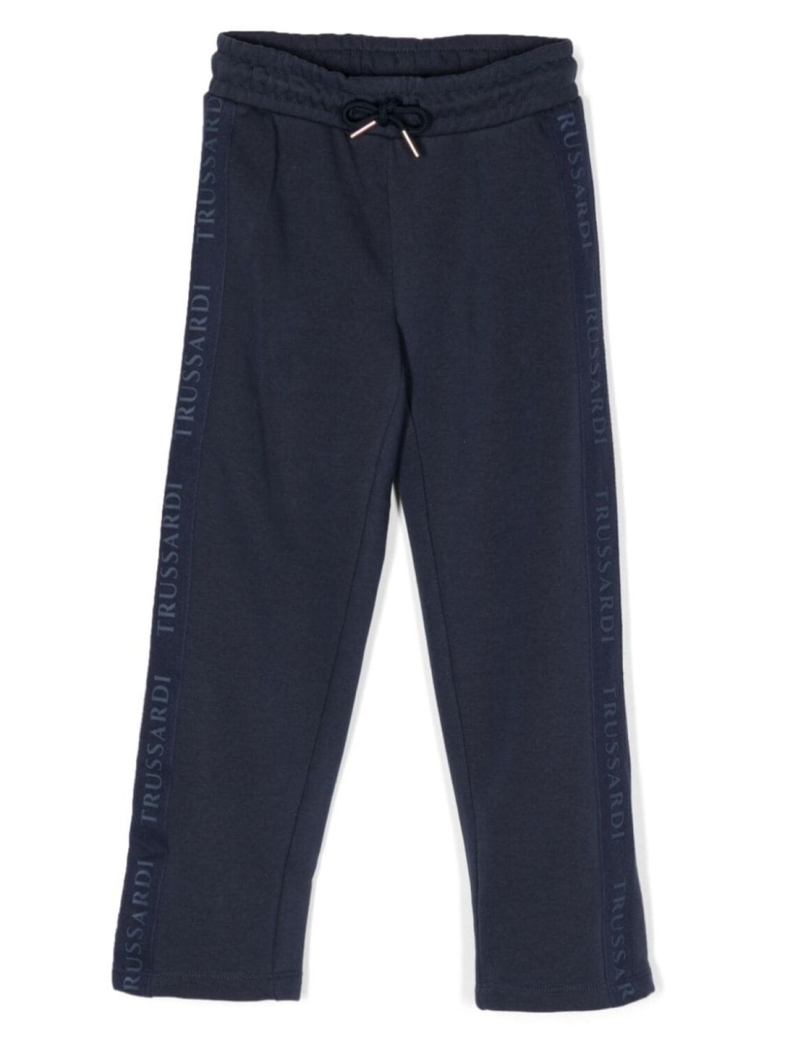 

TRUSSARDI JUNIOR спортивные брюки с логотипом на лампасах, синий