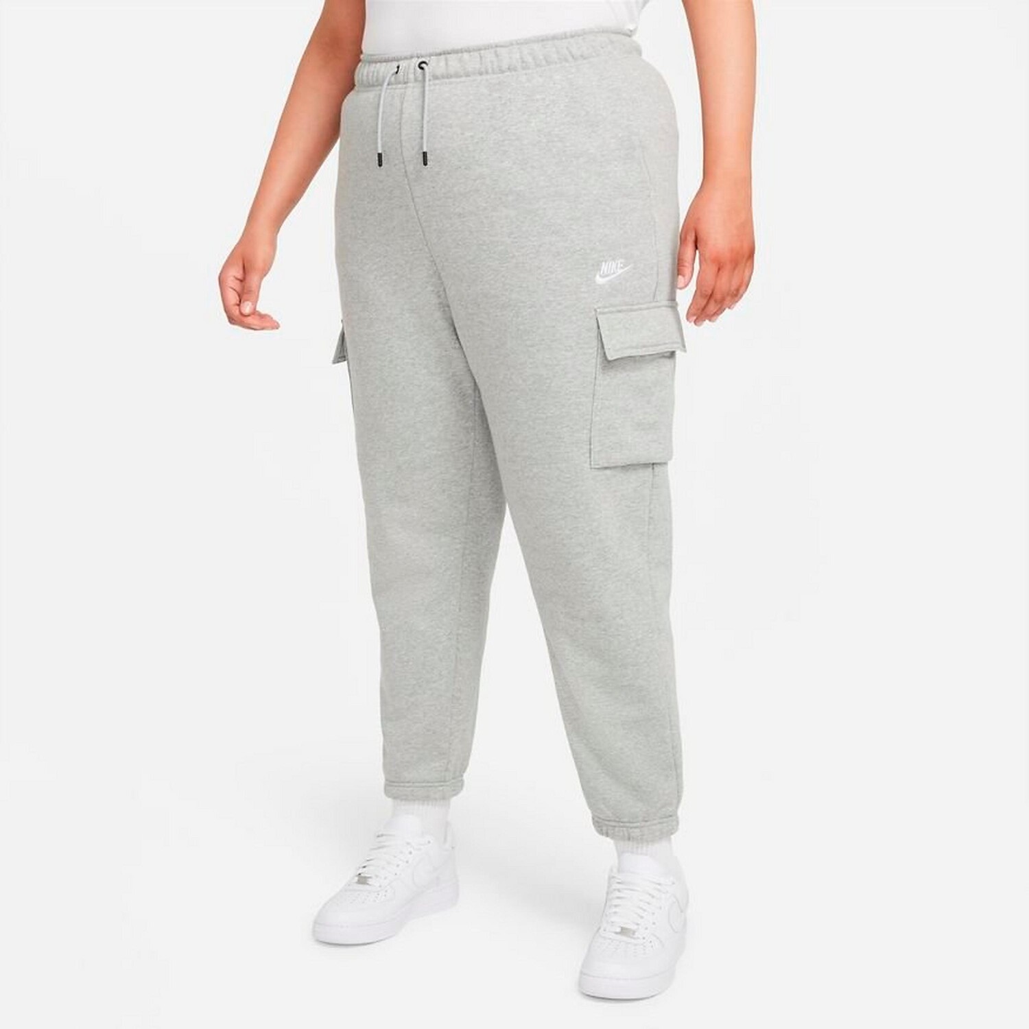 

Женские флисовые брюки карго Nike Sportswear Collections Essentials (большие размеры), серый