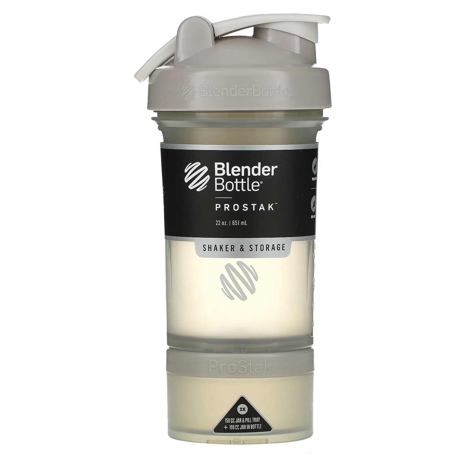 

Шейкер Blender Bottle Pro Stak, дымчато-серый, 651 мл