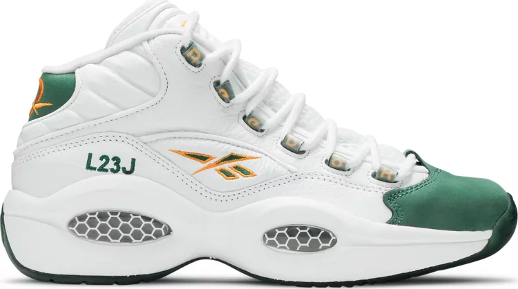 reebok question mid Кроссовки packer shoes x question mid 'for player use only - lebron james' Reebok, белый