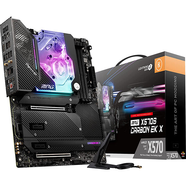 

Материнская плата MSI MPG X570S Carbon EK X, WIFI, DDR4, черный