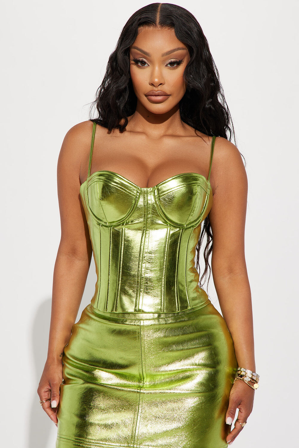 

Топ Fashion Nova GW22X8021, зеленый