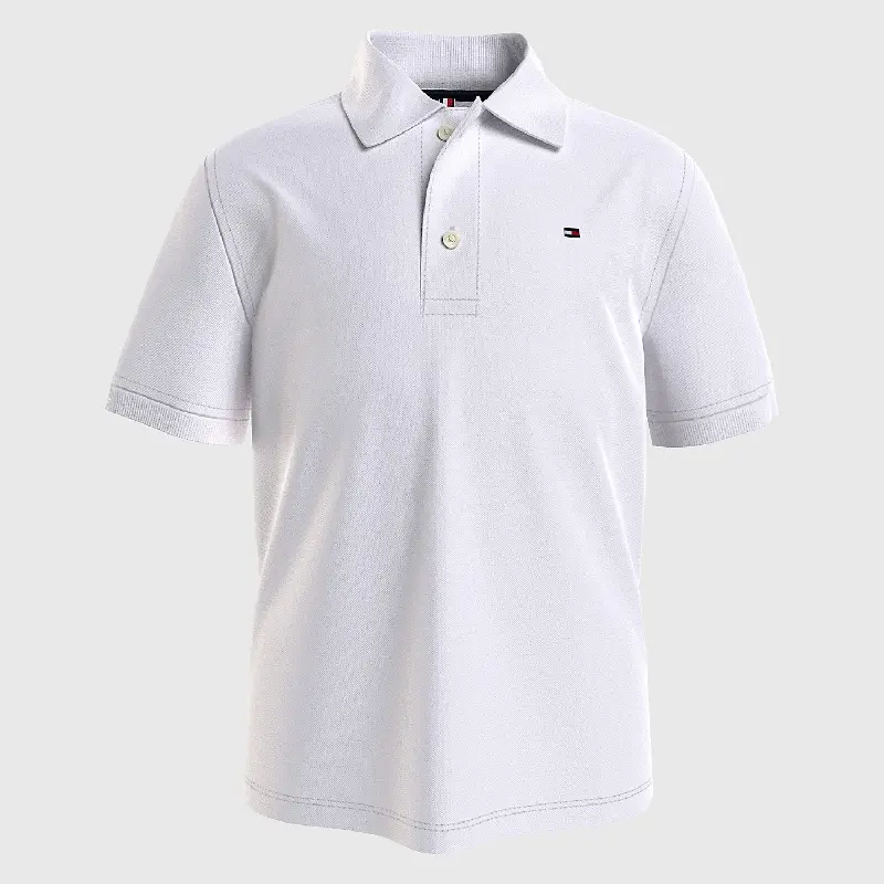 

Футболка-поло Tommy Hilfiger Kids' Solid Stretch, белый