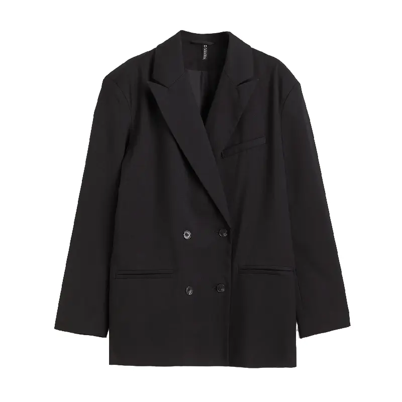 

Пиджак H&M Double Breasted, черный