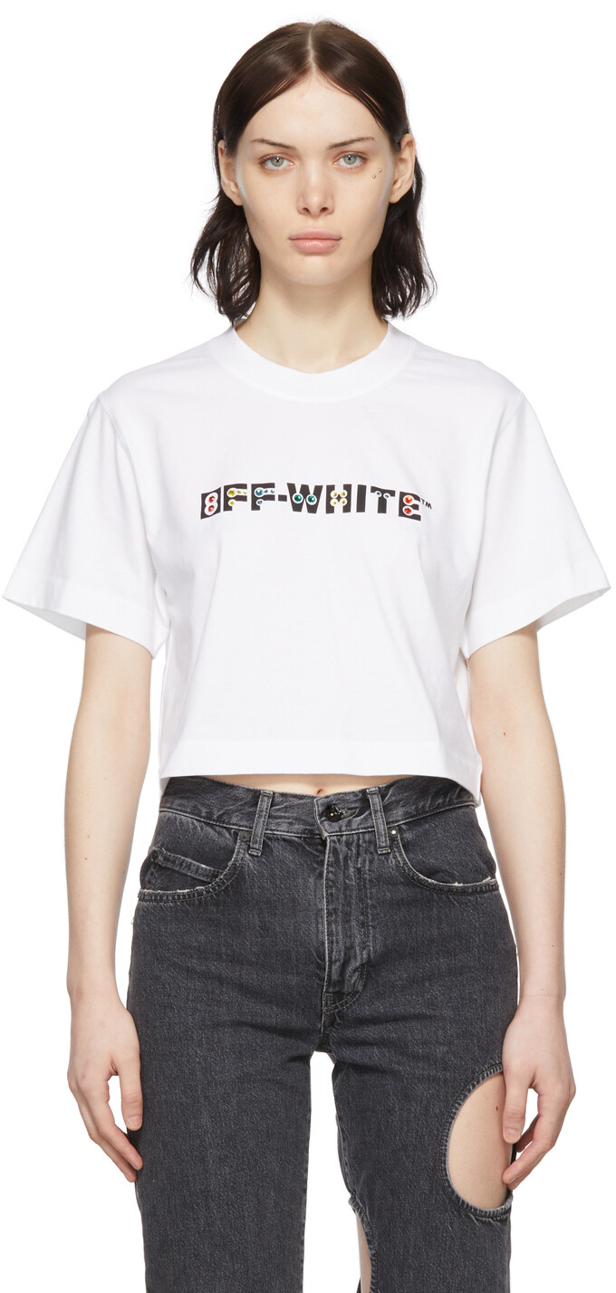 

Белая хлопковая футболка Off-White