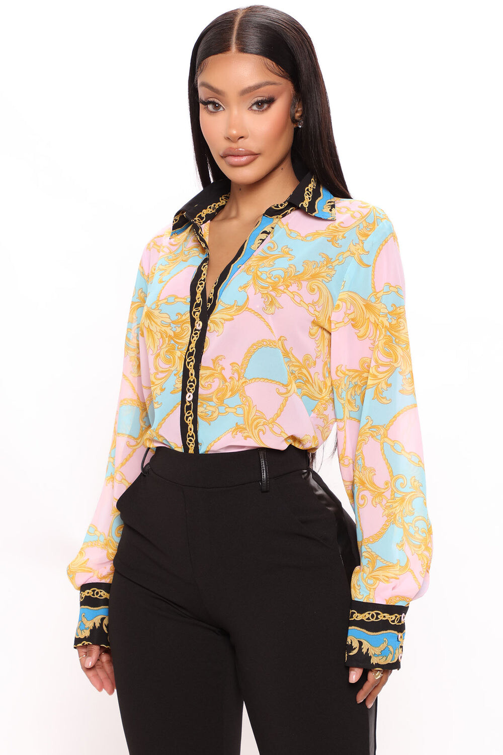 

Рубашка Fashion Nova TR1111KHG081, мятный