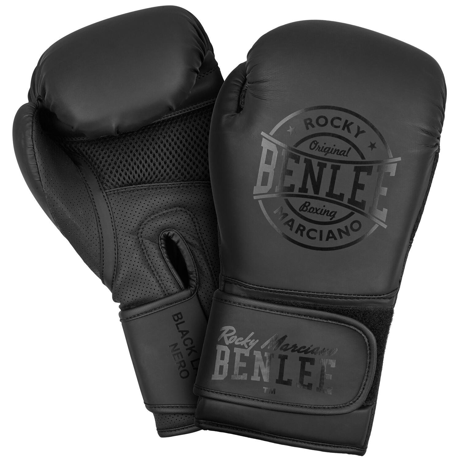 Боксерские перчатки BenLee Black Label Nero 12 унций, черный боксерские перчатки twins special bgvla 2 black white 16 унций