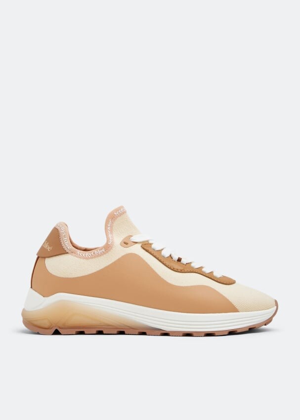 

Кроссовки SEE BY CHLOÉ Brett sneakers, бежевый