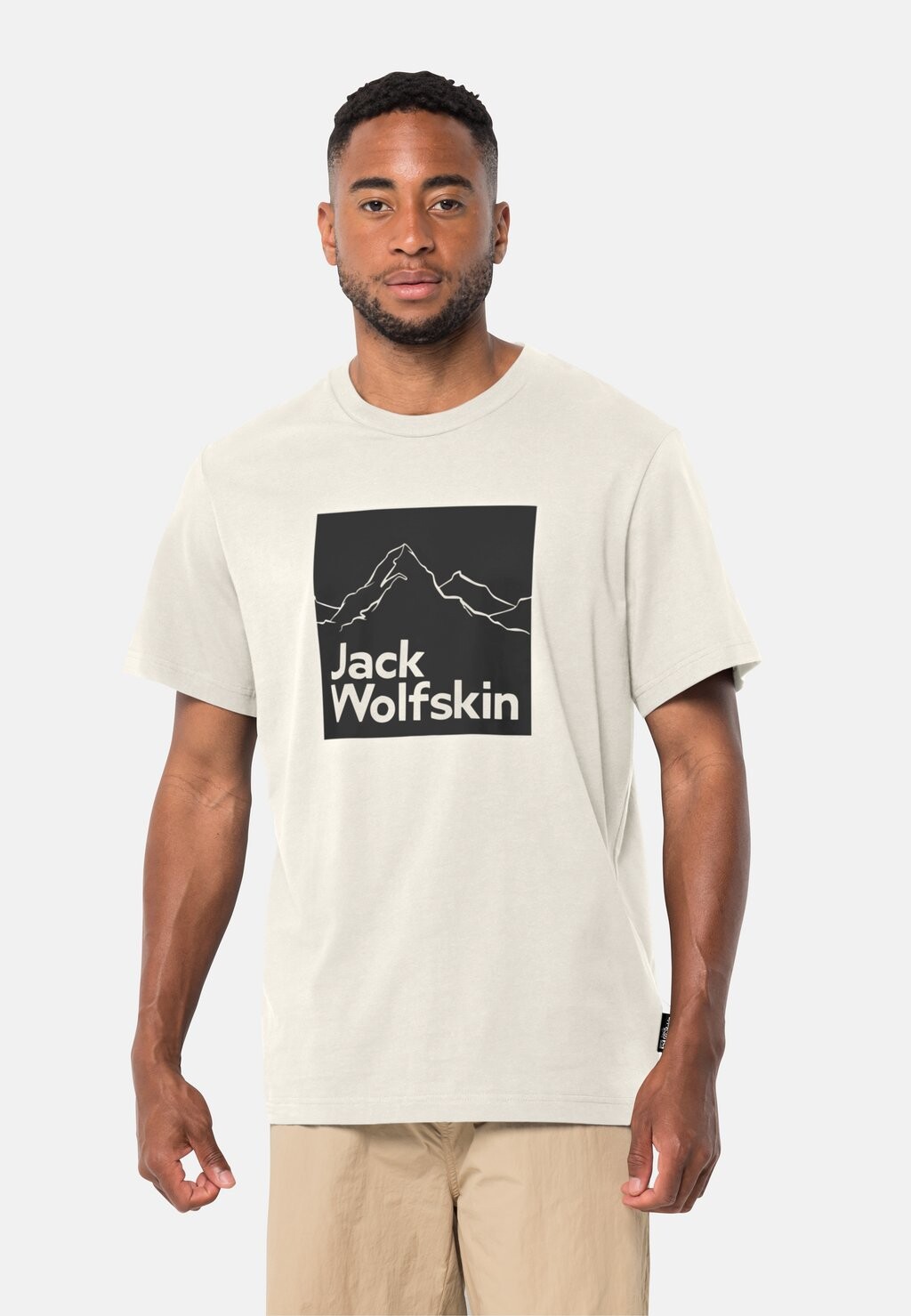 

Футболка с принтом Jack Wolfskin, цвет egret