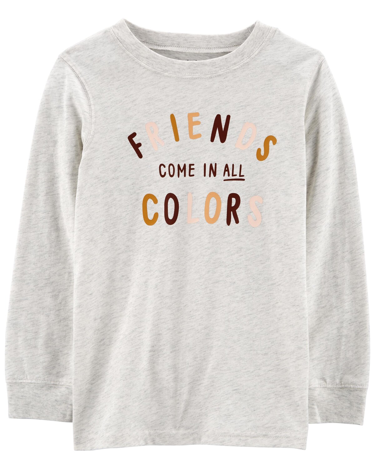 

Футболка Kid Friends Come In All Colors из джерси Carter's, серый