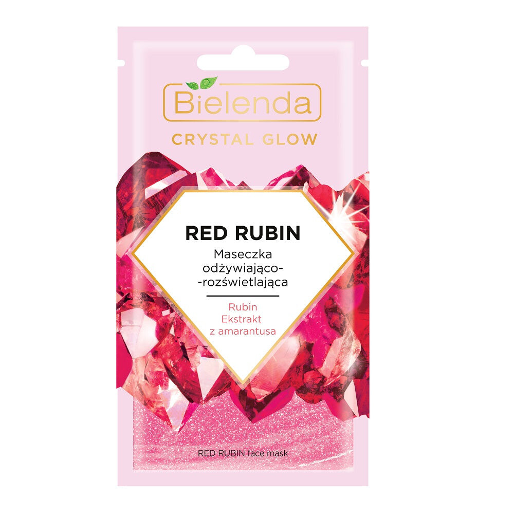 

Bielenda Crystal Glow Red Rubin питательная и осветляющая маска 8г