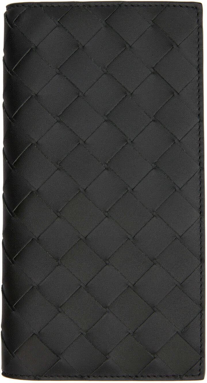 

Зеленый тонкий длинный кошелек Bottega Veneta
