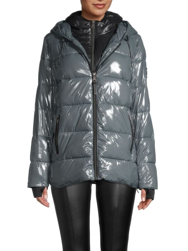 

Пуховик с эффектом металлик DKNY Stormy