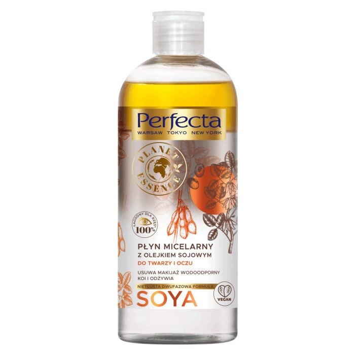 

Perfecta Мицеллярная вода Planet Essence с соевым маслом для лица и глаз 400мл