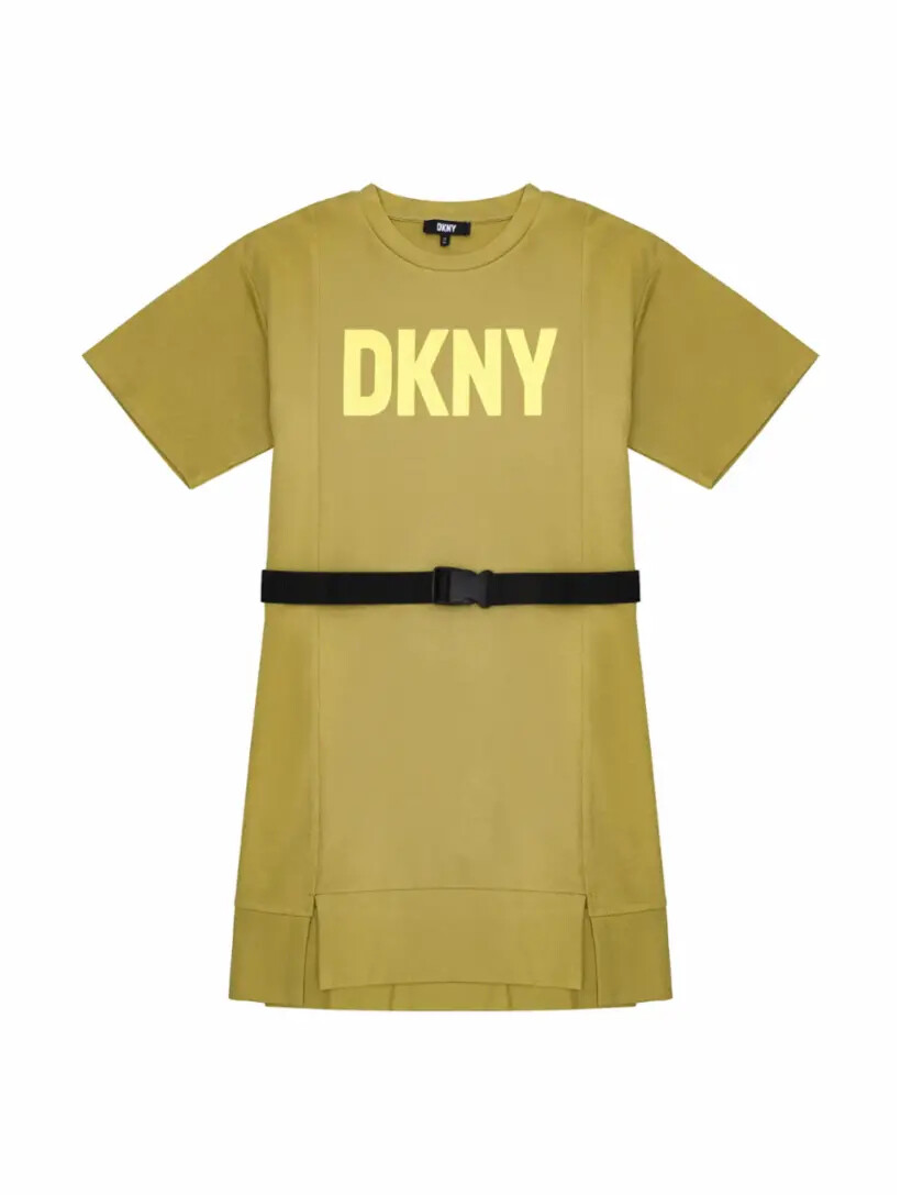 

Платье-футболка с логотипом DKNY