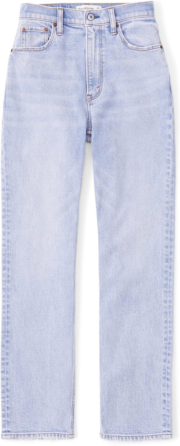 

Джинсы Ultra High Rise Ankle Straight Jean Abercrombie & Fitch, цвет Light