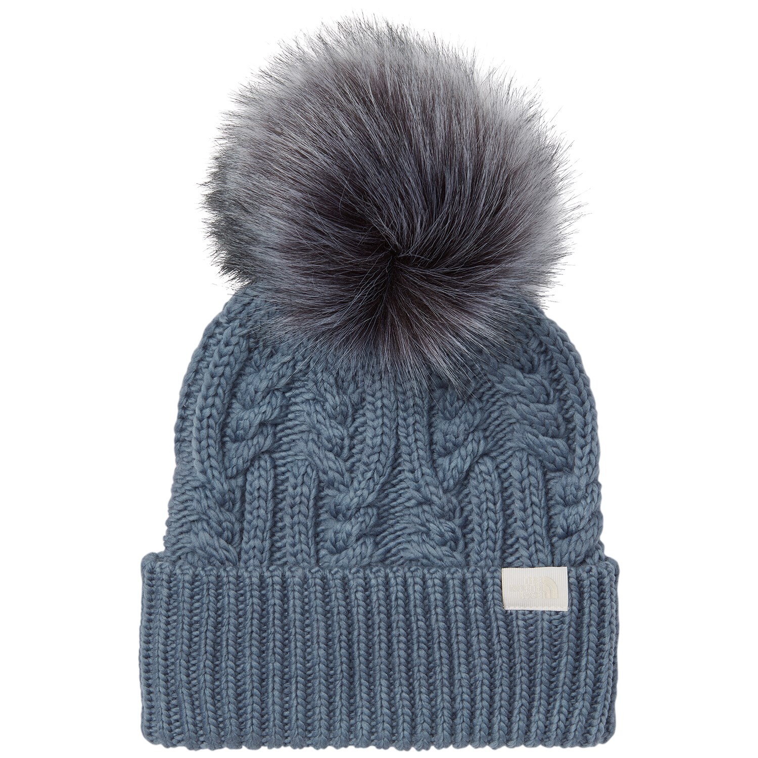 

Шапка The North Face Oh Mega Fur Pom женская, синий