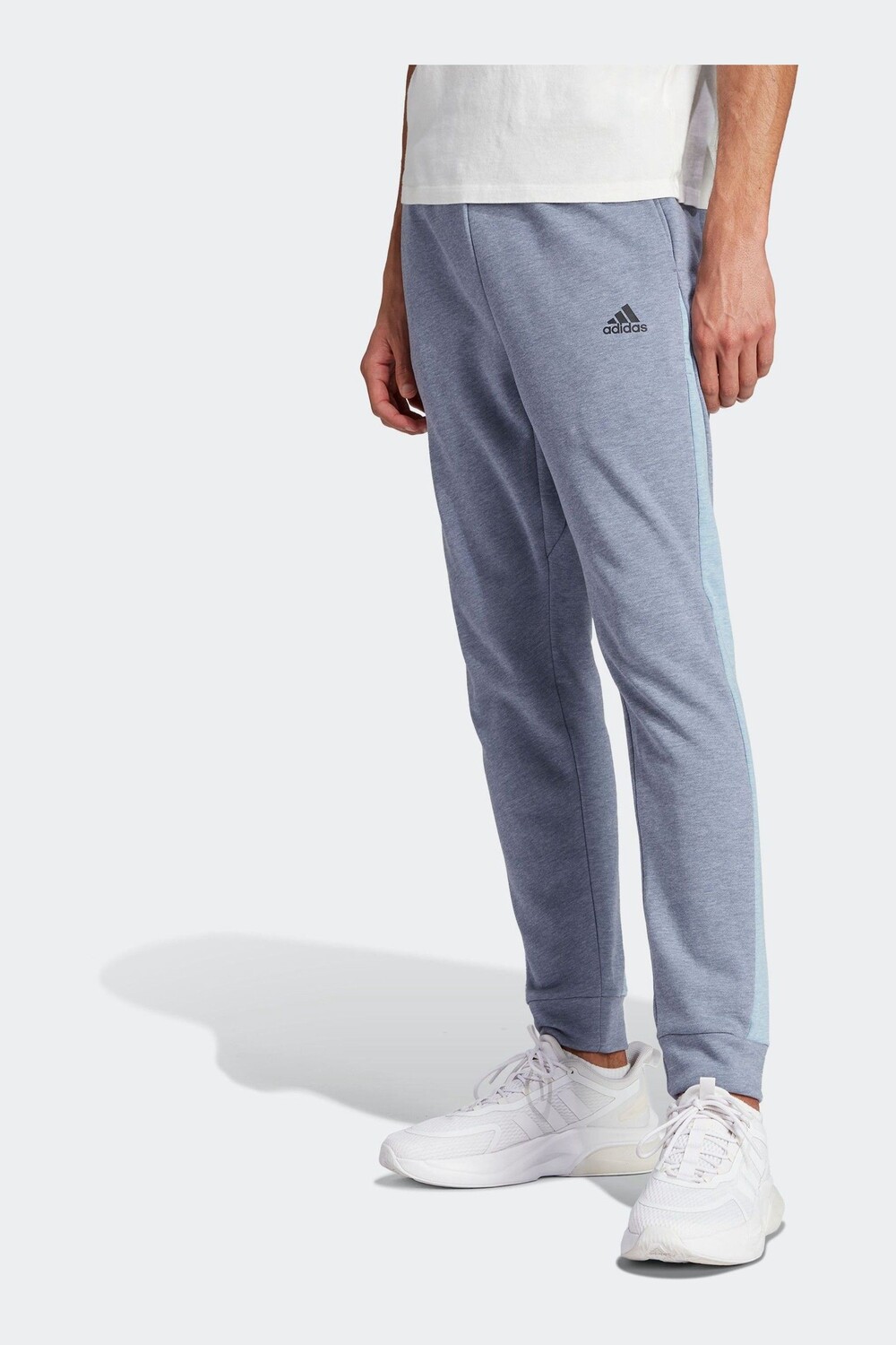 

Меланжевые спортивные штаны adidas, серый
