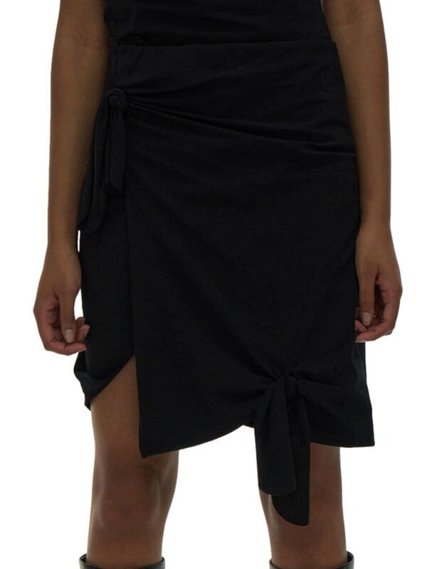 

Мини-юбка двойной вязки Helmut Lang Black
