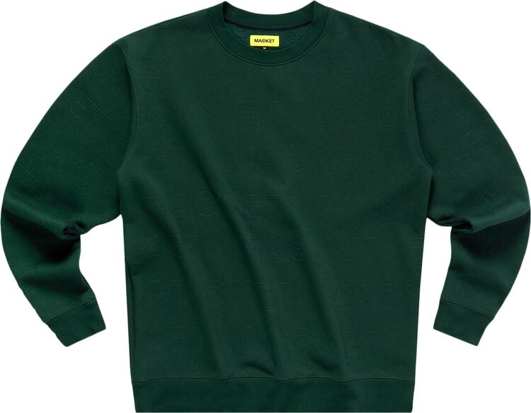 

Толстовка Market Emboss Print Fleece Crewneck 'Forest', зеленый