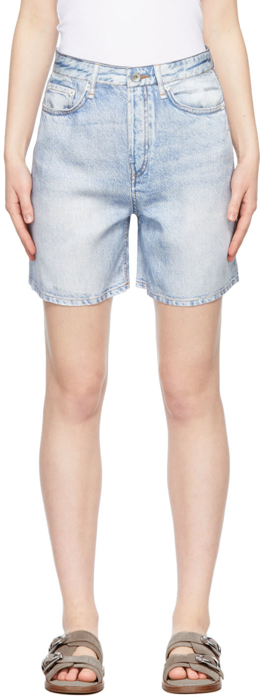 

Синие шорты Maya Liquid Miramar rag & bone