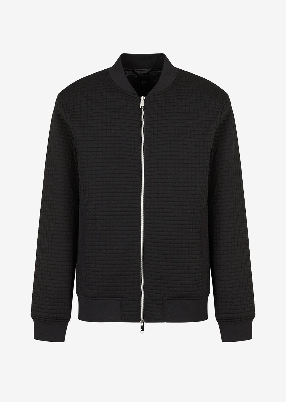 

Стеганая куртка из джерси стрейч из полиэстера Armani Exchange, черный