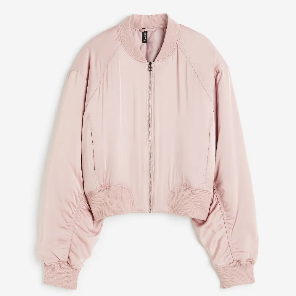 

Куртка-бомбер H&M, светло-розовый