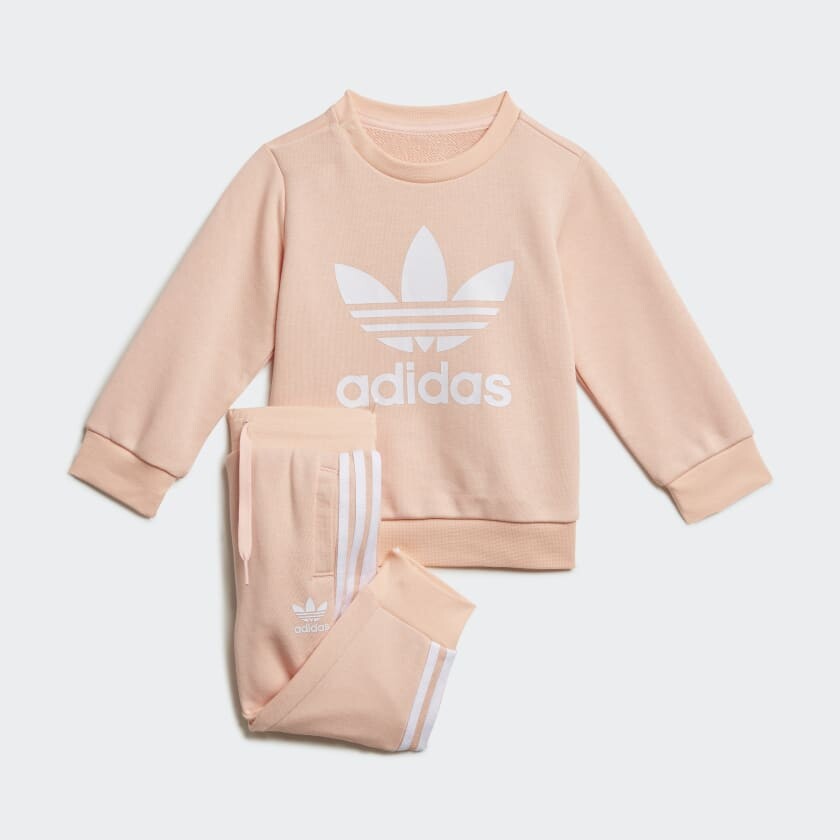 

Спортивный костюм adidas Crew, бежевый/белый