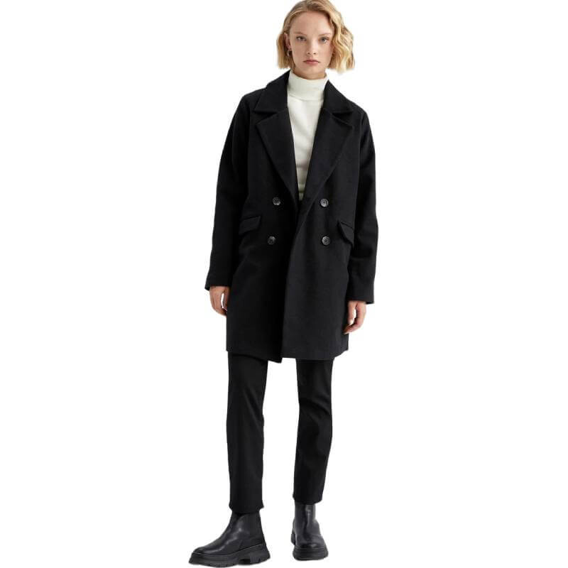 

Пальто DeFacto Regular Fit Winter, черный