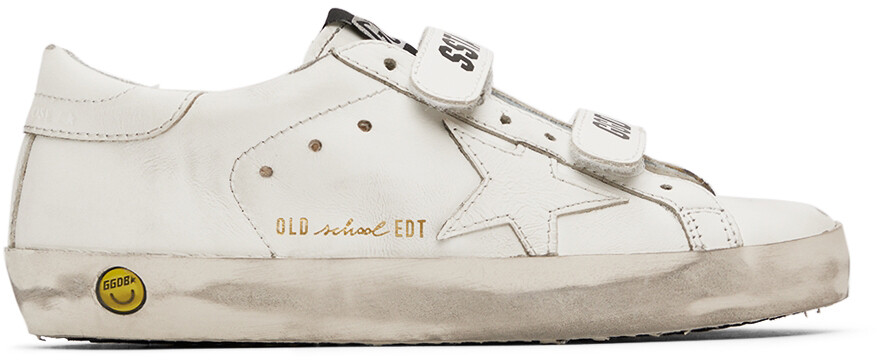 

Детские белые кроссовки Old School Golden Goose