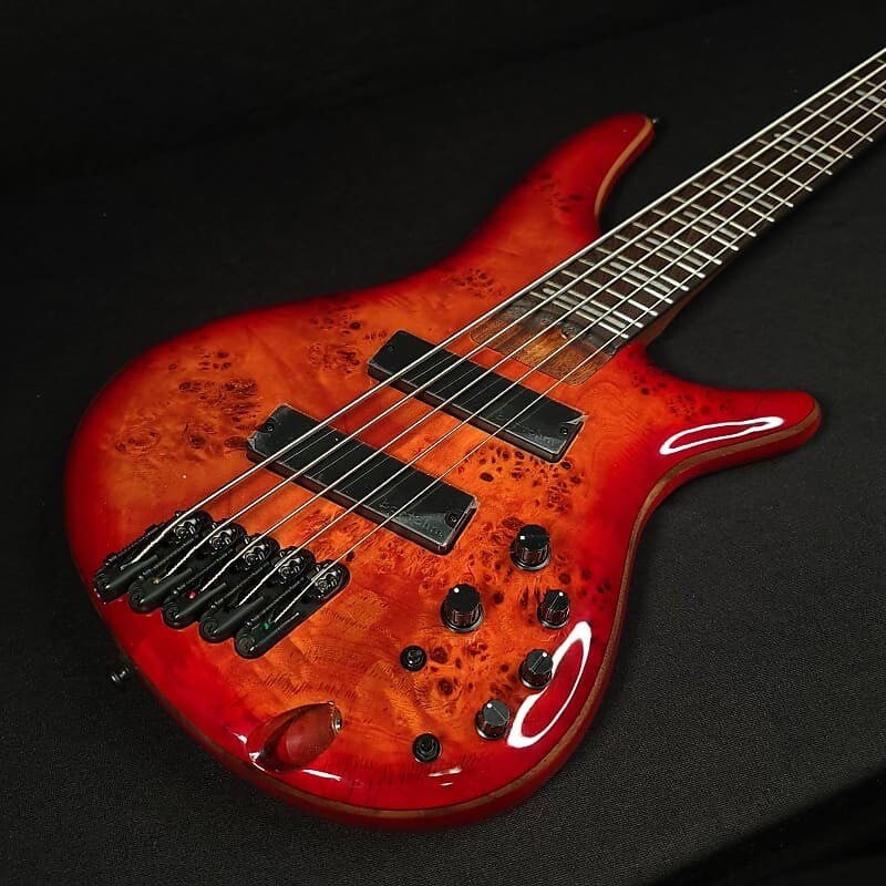 

Ibanez SRMS805 5-струнный веер с ладами Burl Brown Topaz Burst Bass SRSM805