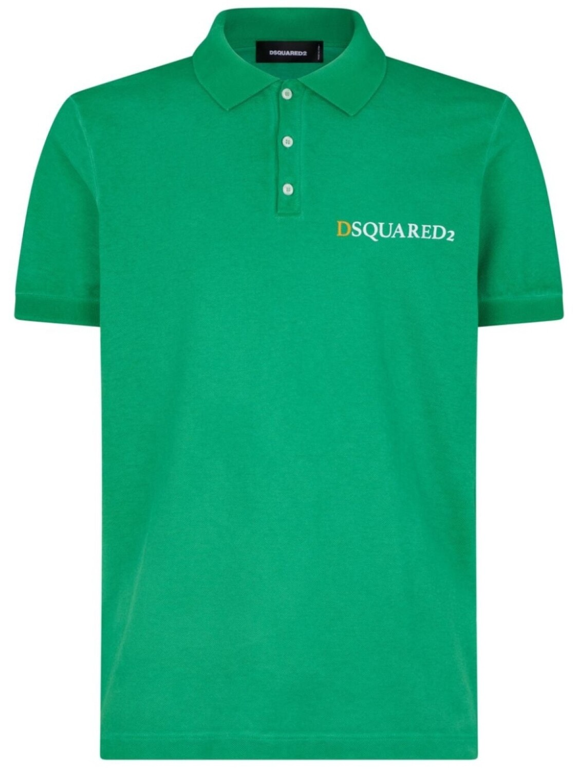 

Dsquared2 logo-print cotton polo shirt, зеленый