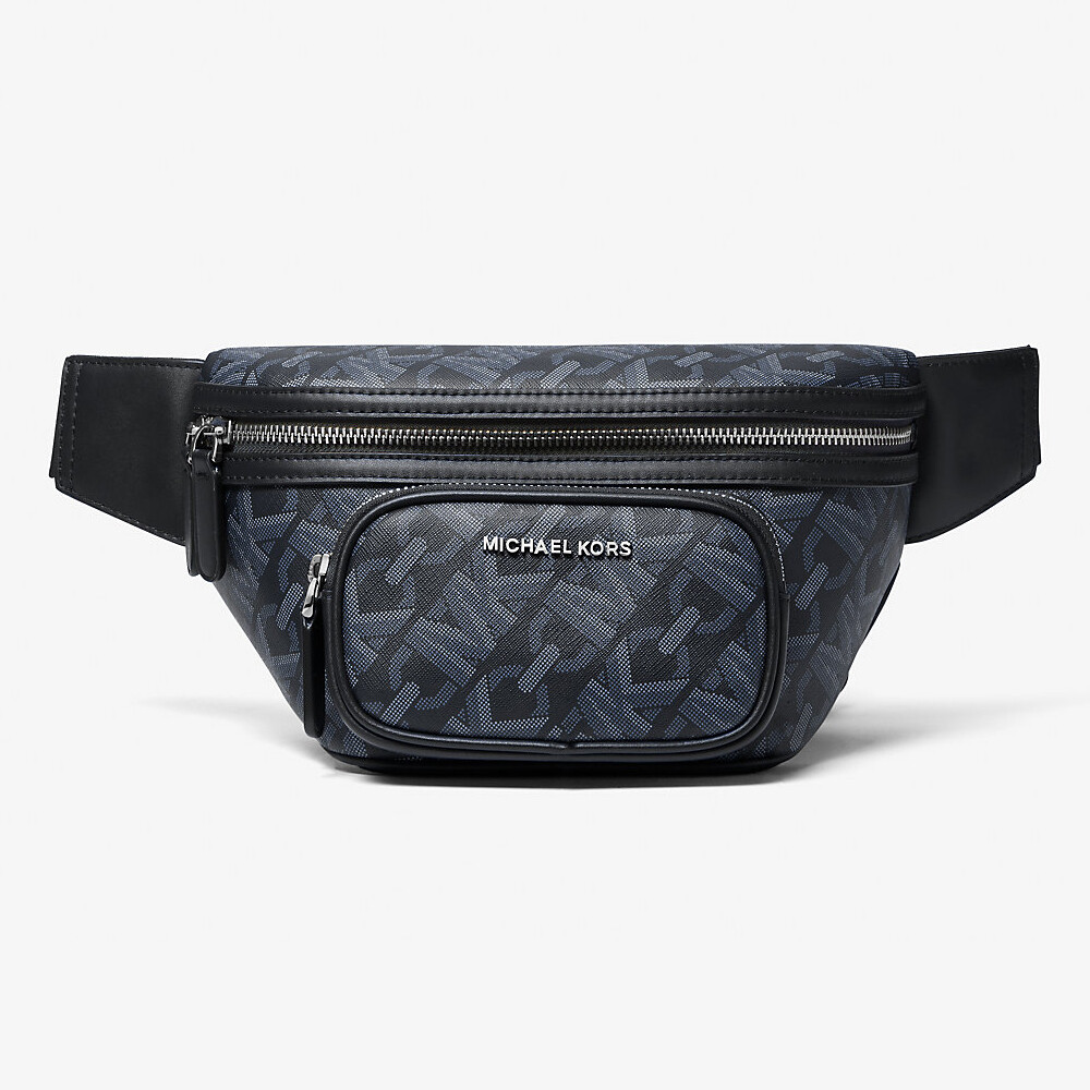 

Сумка-слинг Michael Kors Hudson Empire Signature Logo Sling, синий