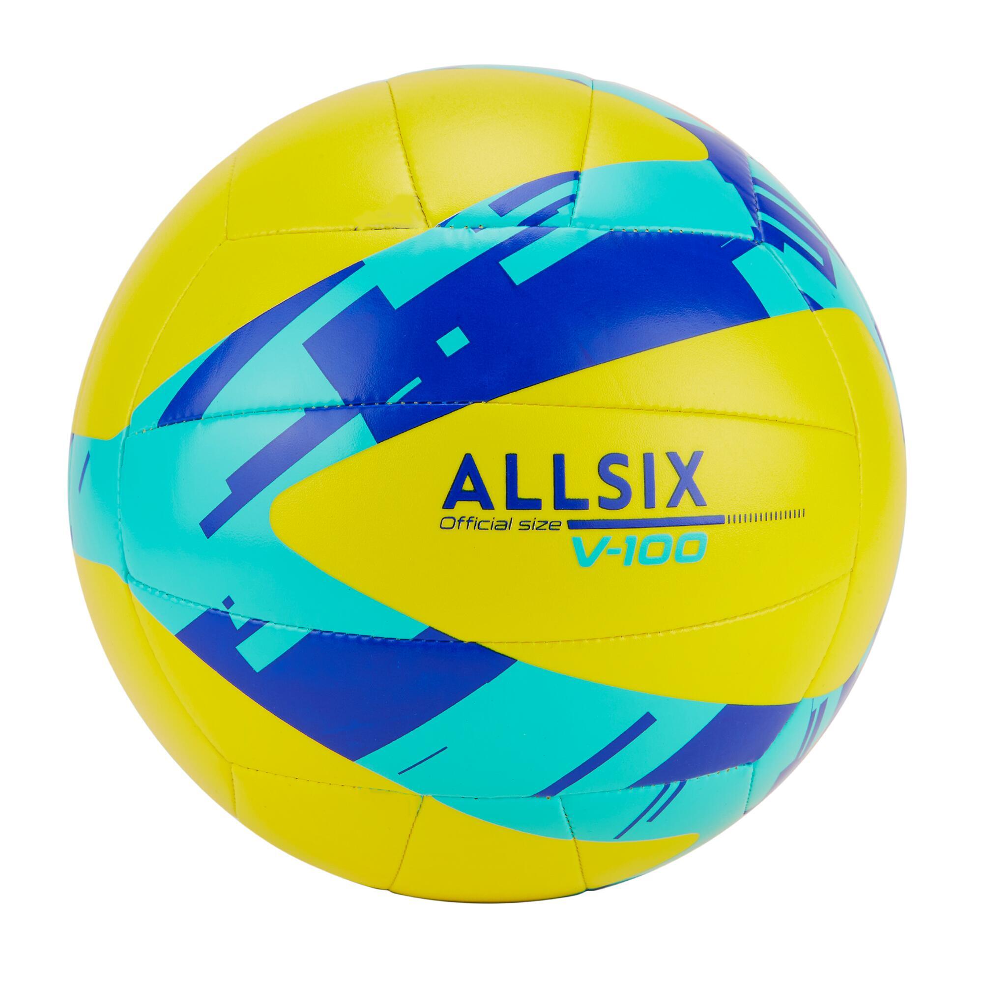 Мяч волейбольный V100 желтый ALLSIX волейбольный мяч