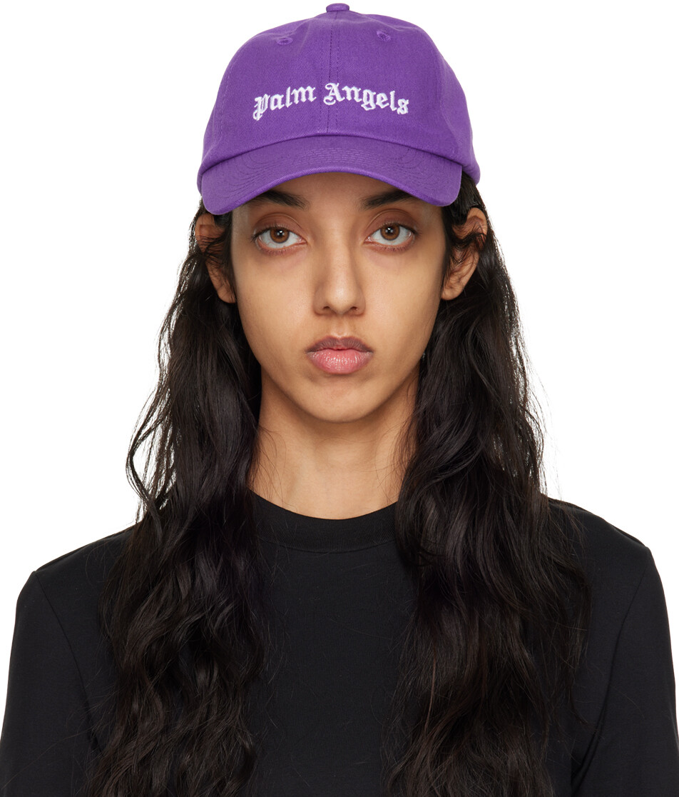

Фиолетовая классическая кепка с логотипом Palm Angels